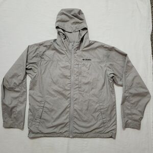 Columbia Sportswear Full Zip Rain Jacket Stone Gray
